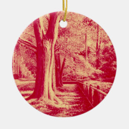 Streets of Guld (Red) - Julgransprydnad Keramik