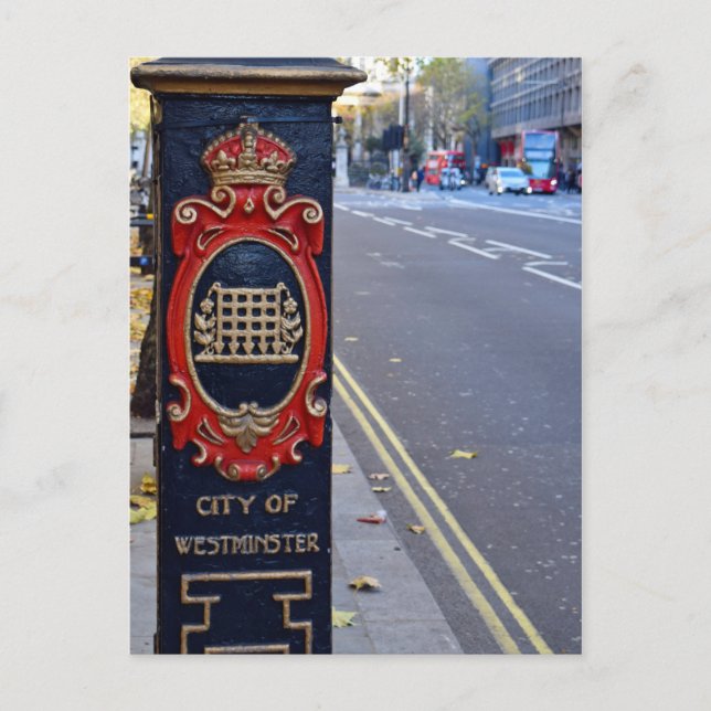 Streets of Westminster - London Vykort (Framsida)
