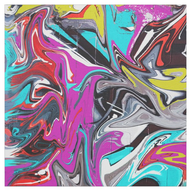 Streetstyle graffiti-utskrift tyg (Provkarta)