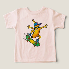 Streetwear Banana Skateboard Tecknad T Shirt