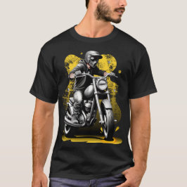 Streetwear biker t shirt