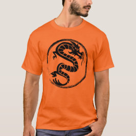 Streetwear Black Dragon på T Shirt