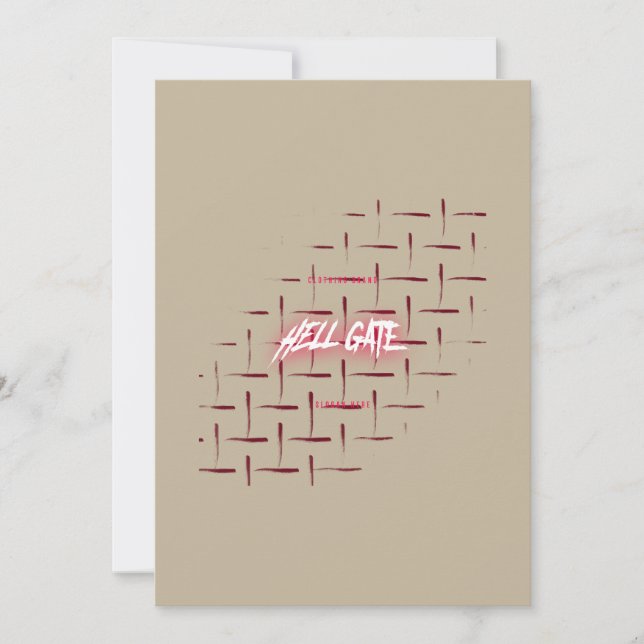 Streetwear Brand Identity | Grunge Fashion Logo Inbjudningar (Framsida)