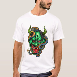 Streetwear Grönt Dragon Tattoo T Shirt