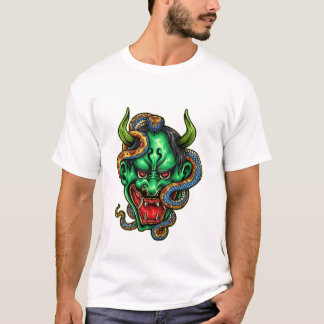 Streetwear Grönt Dragon Tattoo T Shirt