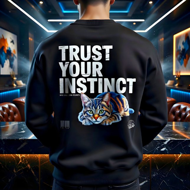 Streetwear Kattälskare Instinkt Present Lång Ärmad Tröja (Skapare uppladdad)