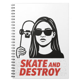 Streetwear med frihet och kant. anteckningsbok