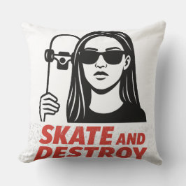 Streetwear med frihet och kant. kudde