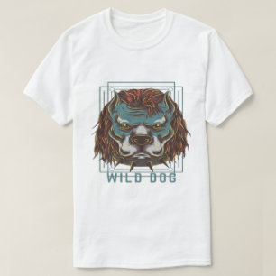 Streetwear Vild Bulldog Grafisk Vit T-Shirt