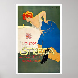 Strega Likör Vintage Reklamaffisch Poster