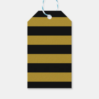 Streifen Gold Schwarz Presentetikett