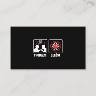 Streit Darts Problem med matchad Dart Player Woman Visitkort