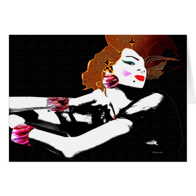 Strejka a Pose Hälsningskort (Framsidan Horizontal)