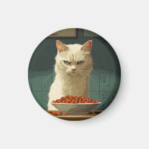 Strejka av kattfoder magnet