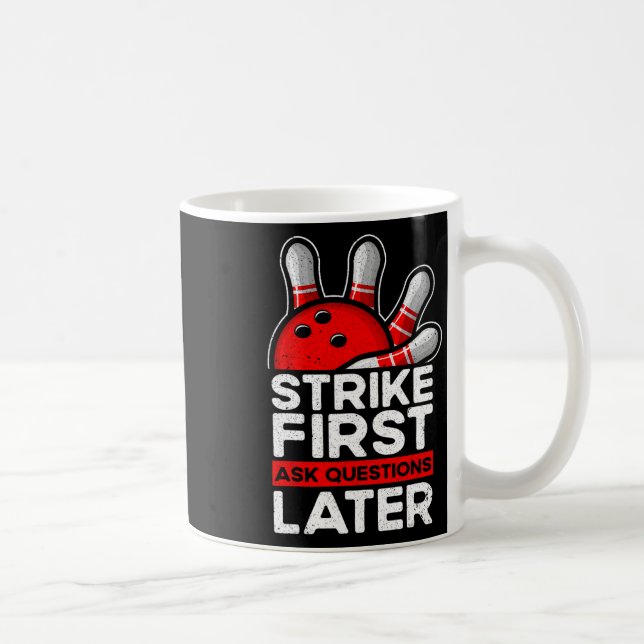 Strejka - Bowlareare Bowling Ball Funny Bowling Kaffemugg (Höger)