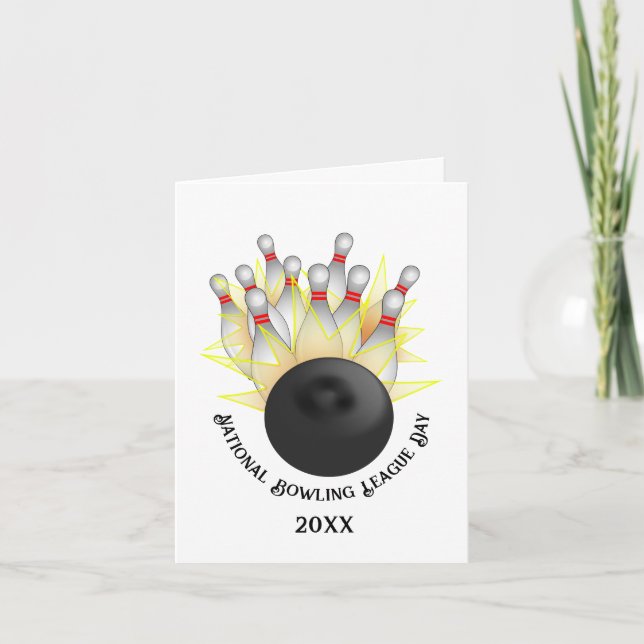 STREJKA! Bowling Ball och Stift Kort (Framsida)