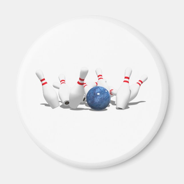 Strejka! Bowling Ball & Stift: Magnet (Framsidan)