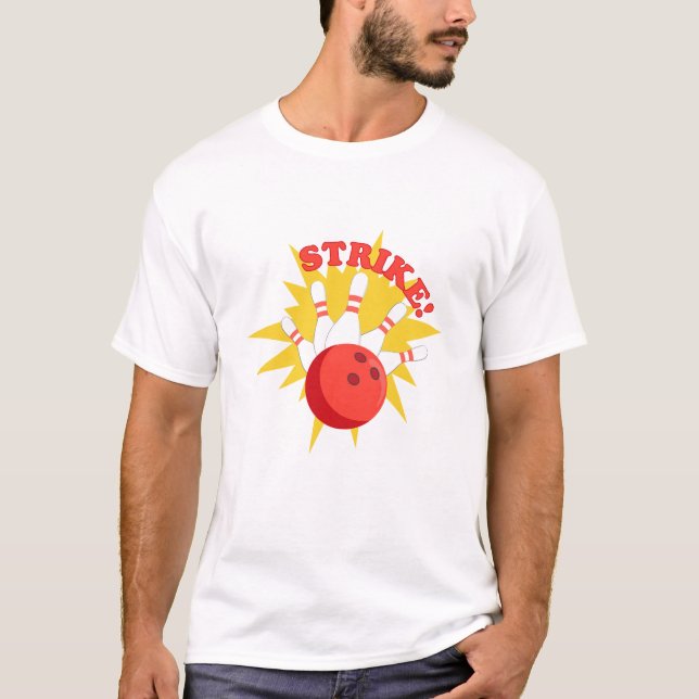 Strejka bowling t shirt (Framsida)