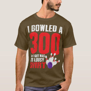Strejka för spel i Bowling Player 300-Perfekten T Shirt