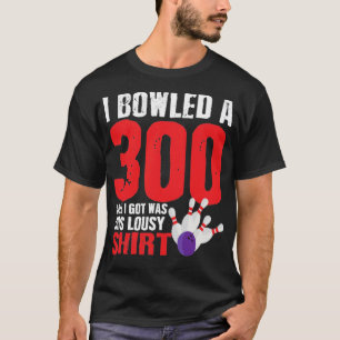 Strejka för spel i Bowling Player 300-Perfekten T Shirt