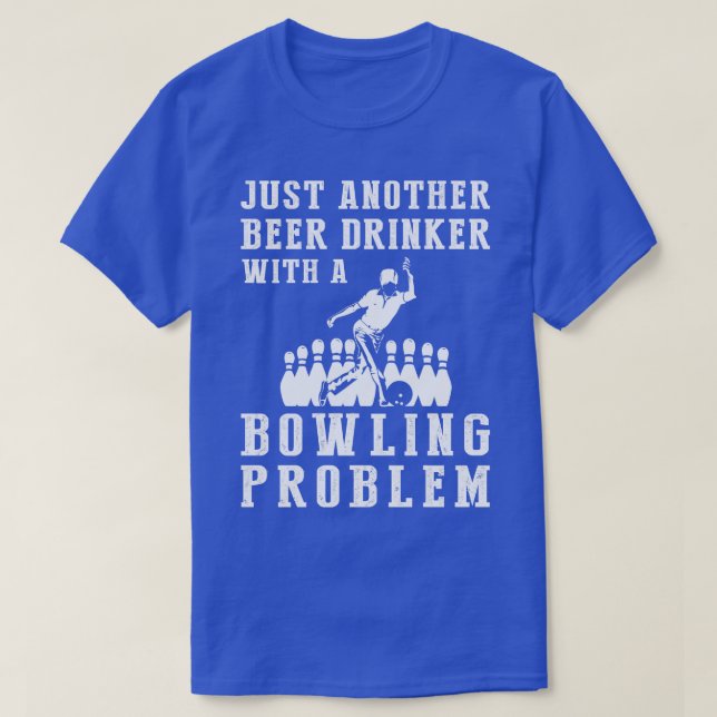 Strejka Sip A Superskoj Tee for Bowling and Beer E (Design framsida)