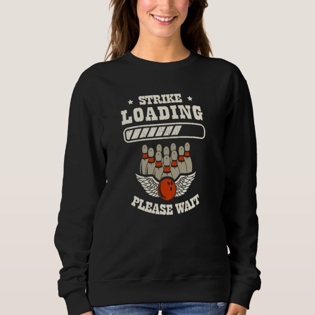 Strejka som läses in Vänta Bowling 1 T Shirt (Framsida)