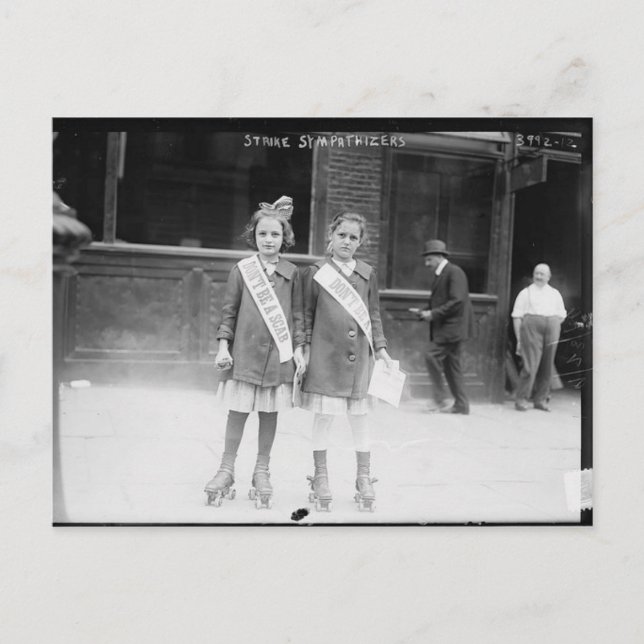 Strejka Sympathisters vykort (Framsida)