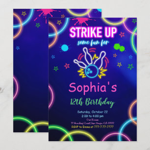 STREJKA UP Bowling-inbjudan Inbjudningar