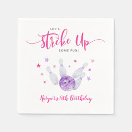 Strejka upp lite Roligt Flickans födelsedag Pappersservett