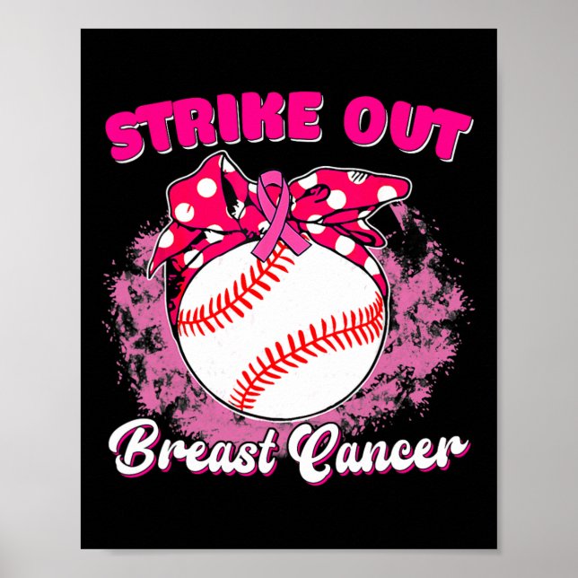Strejka ut Baskebollkamp mot bröstcancer Poster (Framsidan)