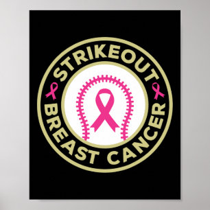 Strejka ut Baskebollkamp mot bröstcancer Poster