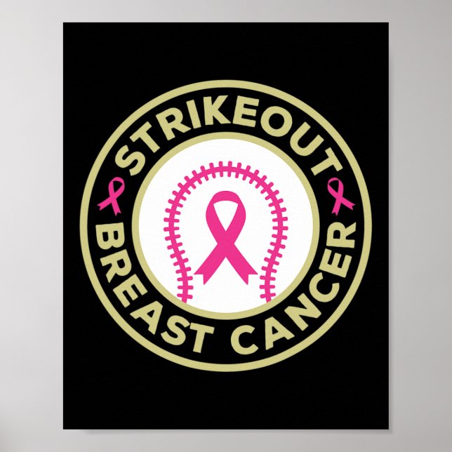 Strejka ut Baskebollkamp mot bröstcancer Poster (Framsidan)