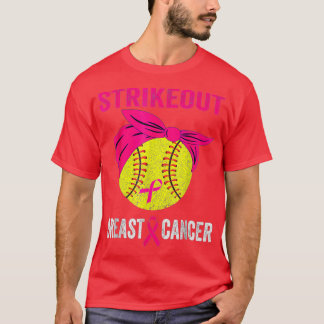 Strejka ut Breast Cancer Awareness Day Rosa Ribbon T Shirt