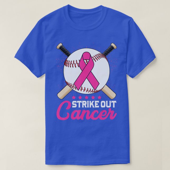 Strejka ut Breast Cancer Awareness Day Rosa Ribbon T Shirt (Design framsida)