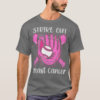 Strejka ut Breast Cancer Awareness Day Rosa Ribbon T Shirt
