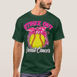 Strejka ut Breast Cancer Awareness Day Rosa Ribbon T Shirt
