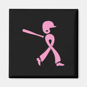 Strejka ut Breast Cancer Awareness Rosa Ribbon Bas Magnet