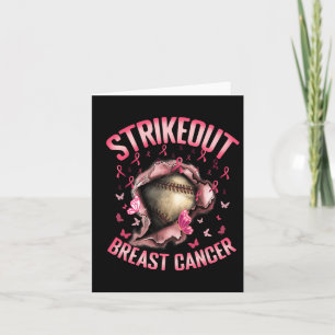 Strejka ut Breast Cancer Awareness Sell Player Fig Kort