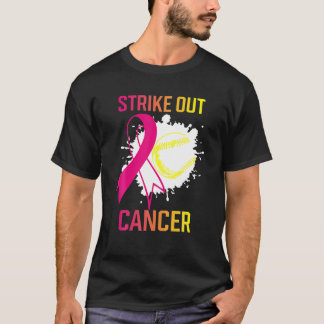 Strejka ut Breast Cancer Awareness Softball Boll F T Shirt