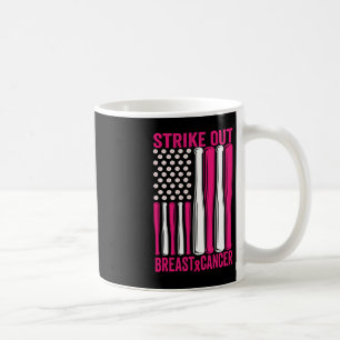 Strejka ut Breast Cancer Awareness Softball US Fla Kaffemugg