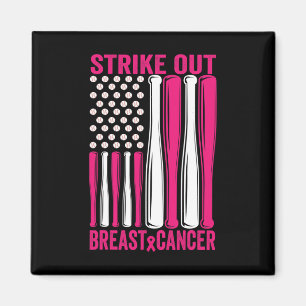 Strejka ut Breast Cancer Awareness Softball US Fla Magnet