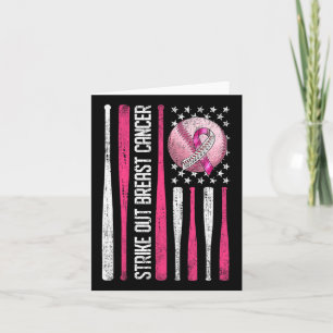 Strejka ut Breast Cancer Sell Fight Awareness Mana Kort