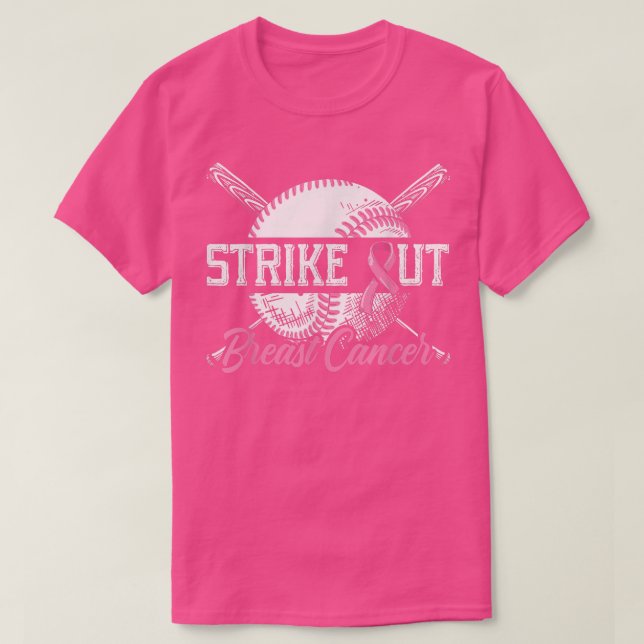 Strejka ut Bröstcancer Bröstcancer Bröstcancer Brö T Shirt (Design framsida)