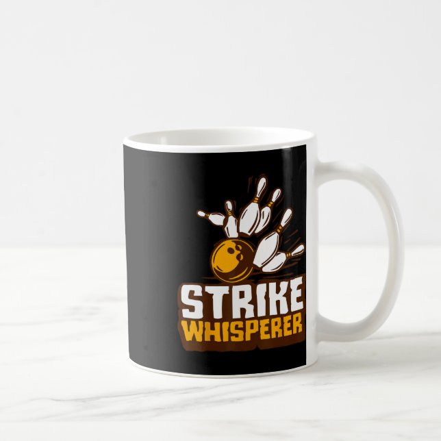 Strejka Whisperer Bowling Funny Bowlareare League  Kaffemugg (Höger)