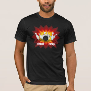 Strejkakung: Bowla stiftT-tröja: Svart T-shirt