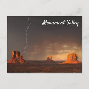 Strejkan Arizona i Monument Valley Ligh Vykort