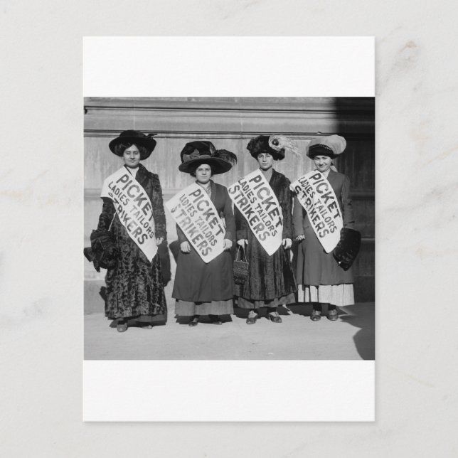 Strejkan Dam, 1910 Vykort (Framsida)