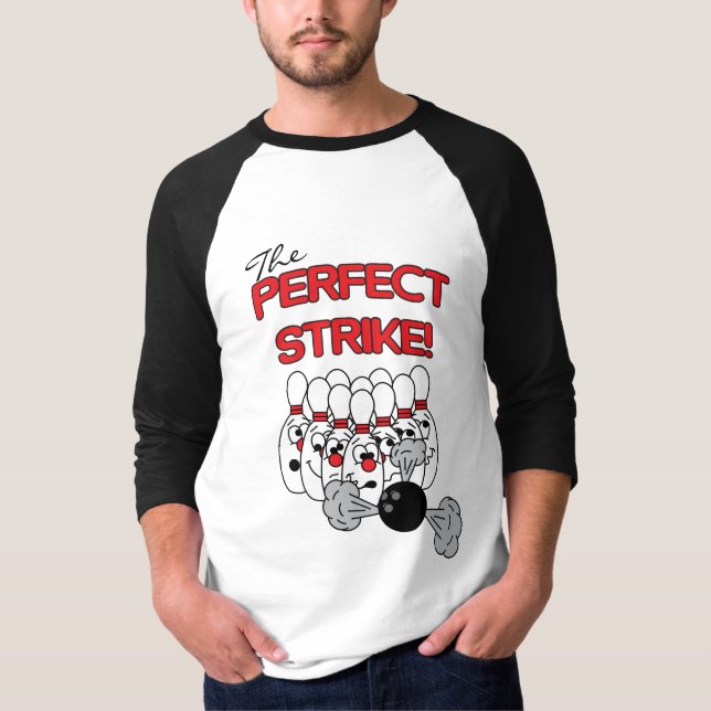 Strejkan Perfekt | Bowling Humor T-shirt (Framsida)
