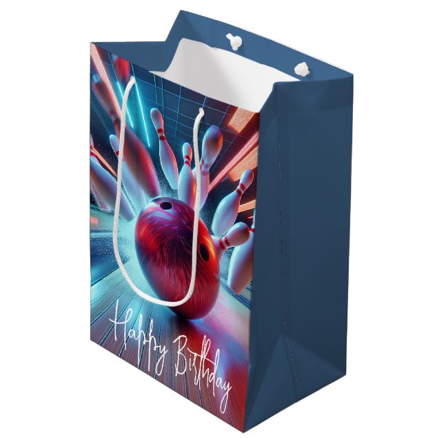 Strejkan Red Bowling Ball (Framsidan Vinklad)