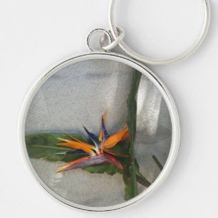 strelitzia blomma nyckelring